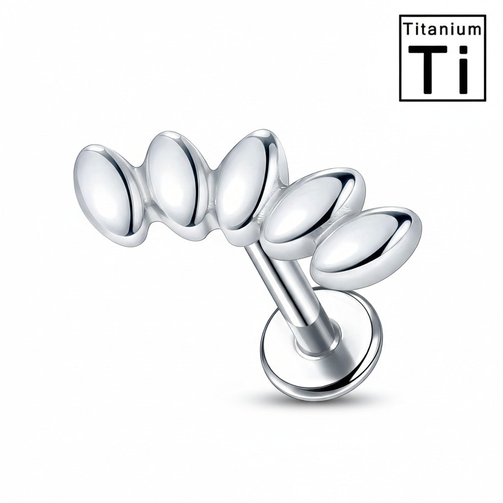 Piercing - Labret titanio - Pétalos