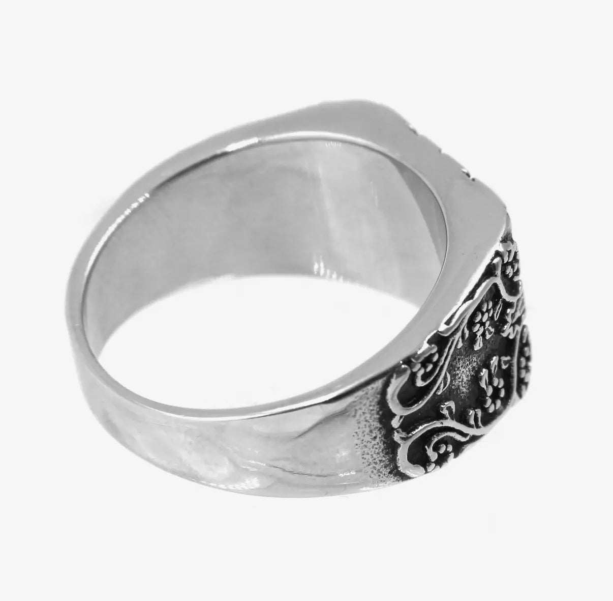 Anillo - As de picas y flores