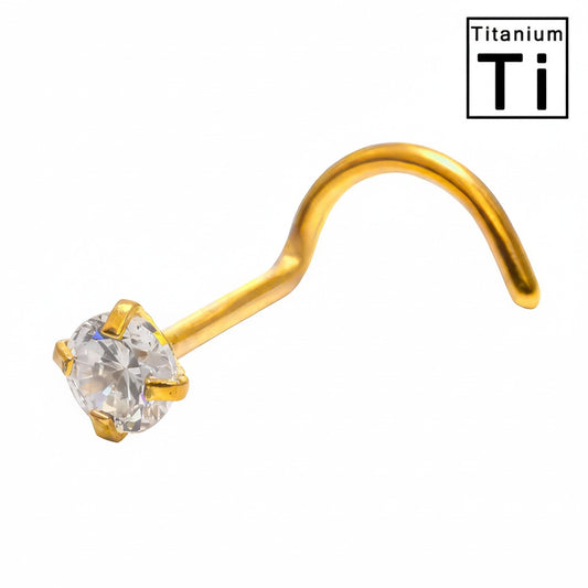 Piercing - Nostril titanio con joya