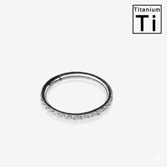 Aro clicker con circonitas